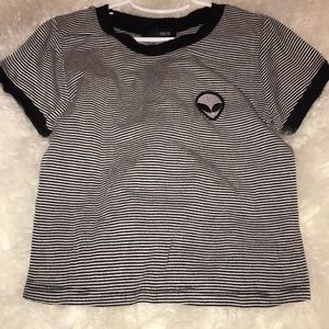 Alien striped tee